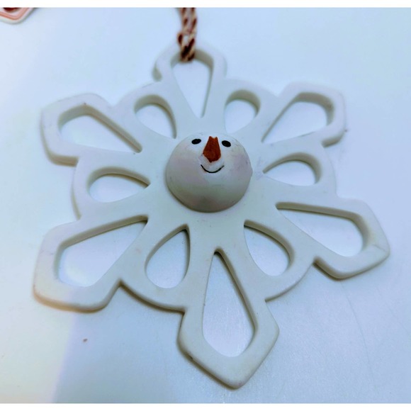 Vintage Hallmark Keepsake Snowman Snow Flake Christmas Ornament NO BOX - Picture 1 of 4